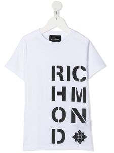 John Richmond Junior t-shirt à logo imprimé - Blanc