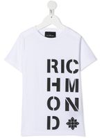 John Richmond Junior t-shirt à logo imprimé - Blanc