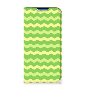 iPhone 14 Pro Hoesje met Magneet Waves Green