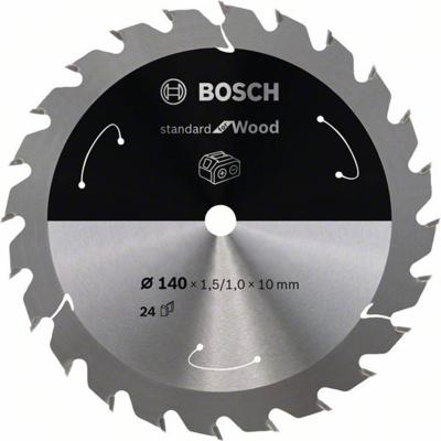 Bosch Accessories Bosch Power Tools 2608837669 Hardmetaal-cirkelzaagblad 140 x 10 mm Aantal tanden: 24 1 stuk(s)