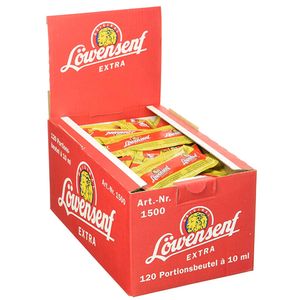 Löwensenf - Mosterd extra scherp - 120x10ml