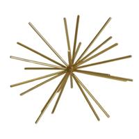 Housevitamin ornament firework metaal goudkleurig 15 cm | 24 stuks