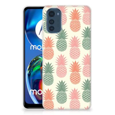 Motorola Moto E32/E32s | Siliconen Case | Ananas
