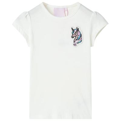 Kindershirt 116 ecru