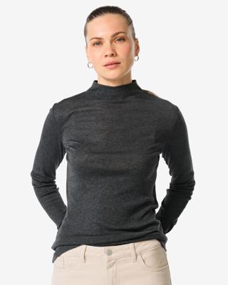 HEMA Damesshirt Lora Donkergrijs (donkergrijs)