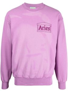 Aries sweat à logo poitrine - Rose