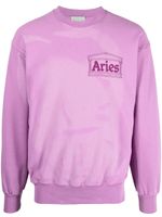 Aries sweat à logo poitrine - Rose - thumbnail