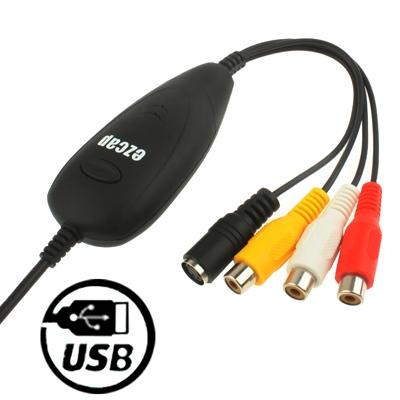USB 2.0 Video Capture Support MPEG 2 Recording Format TV System: PAL / NTSC(Black)