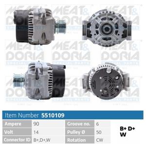 Meat Doria Alternator/Dynamo 5510109