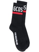 GCDS chaussettes à logo - Noir