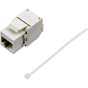 TRU COMPONENTS RJ45-koppeling, Cat. 6a 93038C363 Koppeling, recht Aantal polen (sensoren) 8 Wit 1 stuk(s)