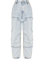 Alexander Wang jean ample à design d'empiècements - Bleu