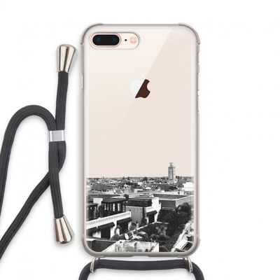 Marrakech Skyline : iPhone 8 Plus Transparant Hoesje met koord