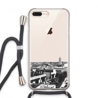 Marrakech Skyline : iPhone 8 Plus Transparant Hoesje met koord