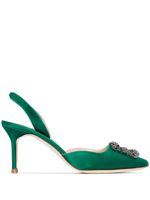 Manolo Blahnik escarpins à bride arrière Hangisi 70 mm - Vert