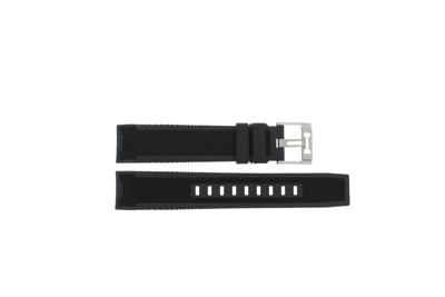 Horlogeband Hamilton H778050 / H691778100 Leder/Kunststof Zwart 22mm