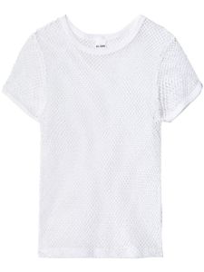 RE/DONE t-shirt en maille ajourée - Blanc