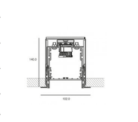 Kreon - Cana 80 recessed mounted profile Zwart