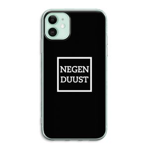 Negenduust black: iPhone 11 Transparant Hoesje