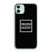 Negenduust black: iPhone 11 Transparant Hoesje