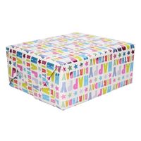 Happy Birthday cadeaupapier 70 x 150 cm - Cadeaupapier