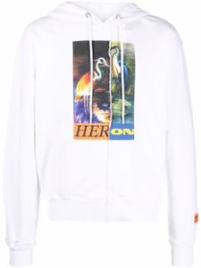 Heron Preston hoodie en coton à imprimé graphique - Blanc