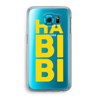 Habibi Blue: Samsung Galaxy S6 Transparant Hoesje