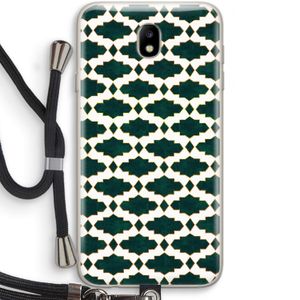 Moroccan tiles: Samsung Galaxy J7 (2017) Transparant Hoesje met koord