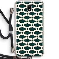 Moroccan tiles: Samsung Galaxy J7 (2017) Transparant Hoesje met koord