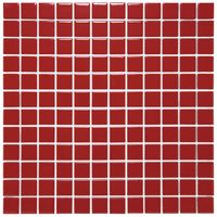Tegelsample: The Mosaic Factory Barcelona vierkante mozaïek tegels 30x30 rood