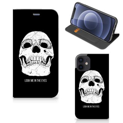 Mobiel BookCase iPhone 12 Mini Skull Eyes Mobiel BookCase iPhone 12 Mini Skull Eyes