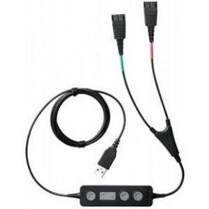 Jabra Link 265 audio kabel USB2.0 2x QD Zwart