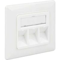 Keystone Wall Outlet 3 Port compact Doos