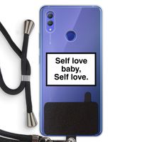 Self love: Honor Note 10 Transparant Hoesje met koord