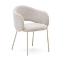 Kave Home Maina eetkamerstoel dik chenille Beige
