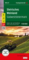 Fietskaart - Wandelkaart 411 Steirisches Weinland - Südwest - Steiermark | Freytag & Berndt