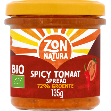 Zonnatura Spread Spicy Tomaat 135 g bij Jumbo