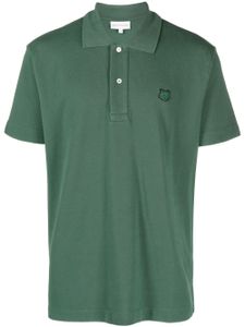 Maison Kitsuné polo en piqué à logo appliqué - Vert