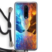 Fire & Ice: OnePlus 7 Pro Transparant Hoesje met koord