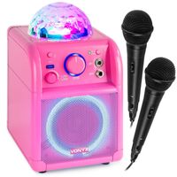 Retourdeal - Vonyx SBS55P karaokeset met 2 microfoons, Bluetooth en