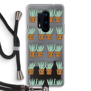 Sansevieria: OnePlus 8 Pro Transparant Hoesje met koord