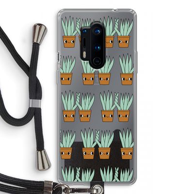 Sansevieria: OnePlus 8 Pro Transparant Hoesje met koord