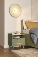Home365 Nachtkastje met Lade Skagen - Groen