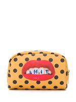 Seletti trousse de maquillage à pois - Jaune