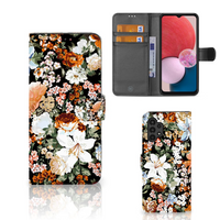 Hoesje voor Samsung Galaxy A13 (4G) Dark Flowers - thumbnail