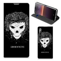 Mobiel BookCase Sony Xperia L4 Skull Hair