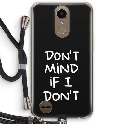 Don't Mind: LG K10 (2017) Transparant Hoesje met koord