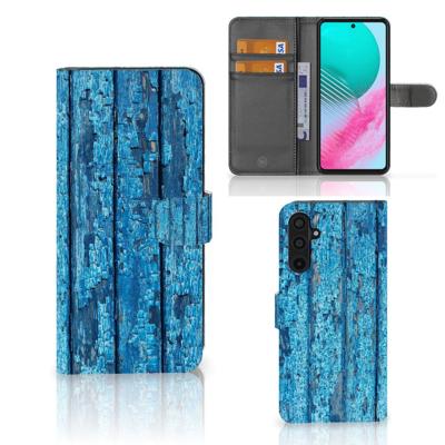 Samsung Galaxy M54 | Book Style Case | Wood Blue