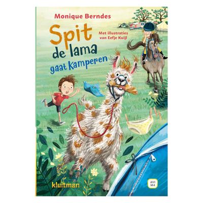 Uitgeverij Kluitman Spit de lama gaat kamperen (avi-m4)