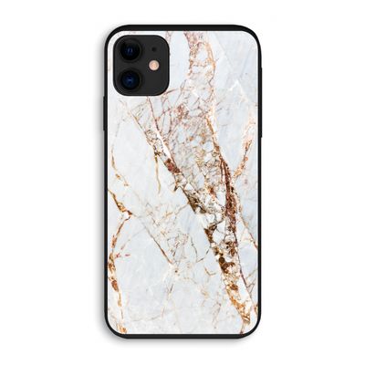 Goud marmer: iPhone 11 Biologisch afbreekbaar hoesje